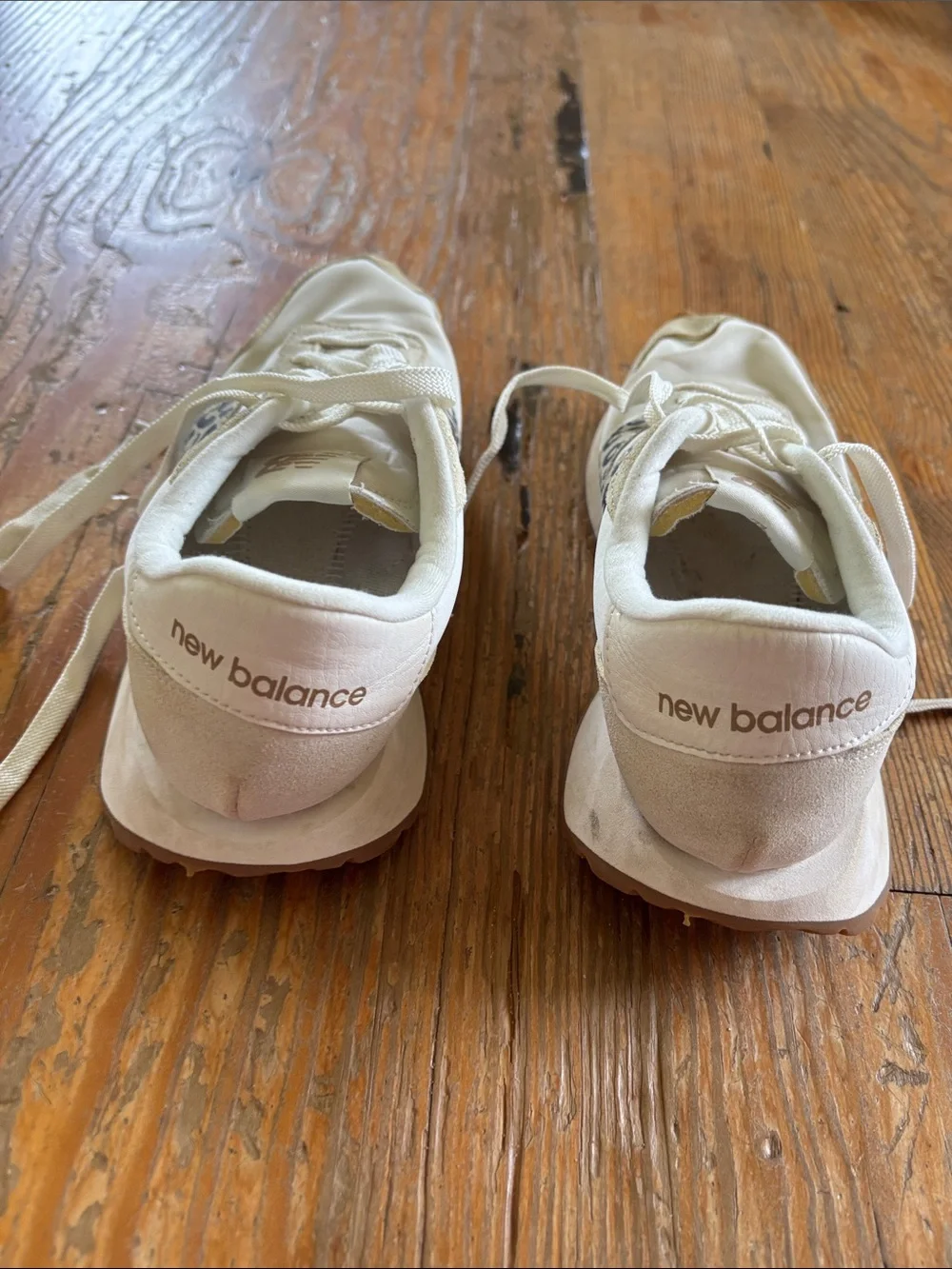 New Balance 237 Women’s Cream Sneakers with Leopard Accent